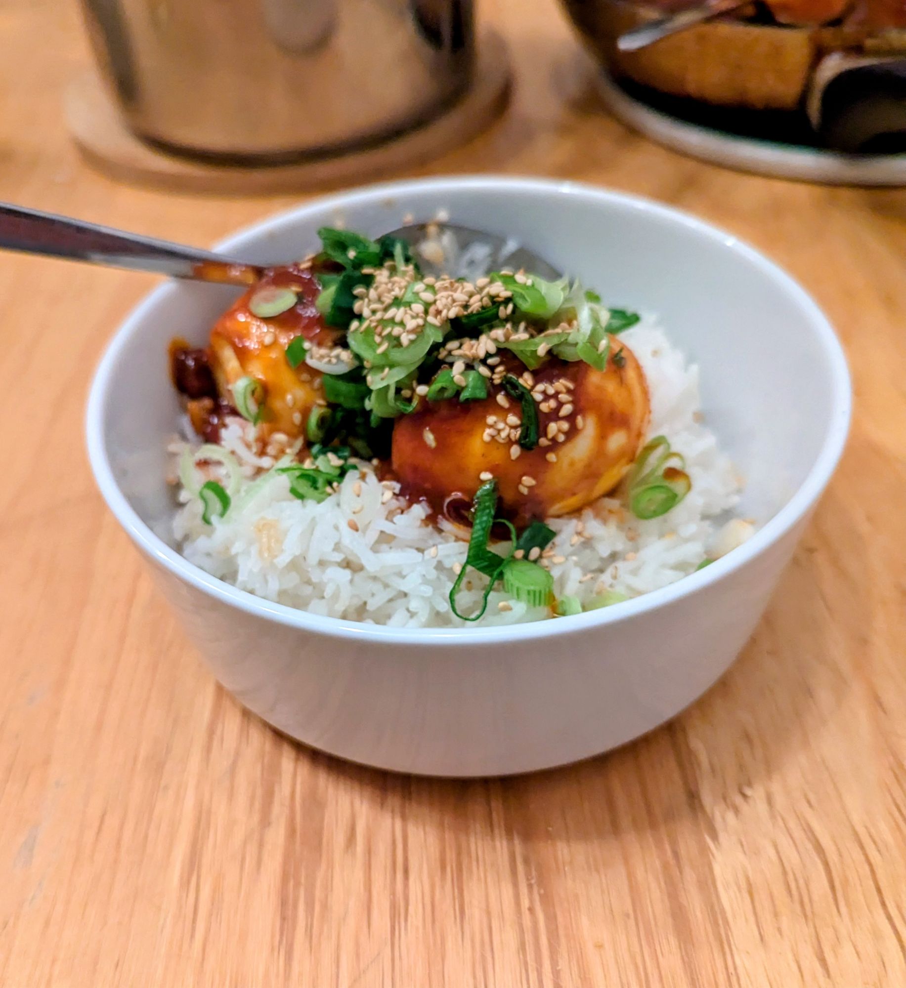 Reis, Eier, Gochujang. Lecker.