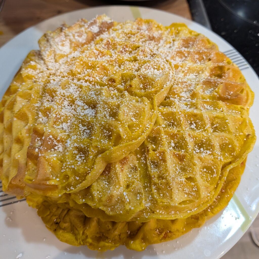 Kürbiswaffeln